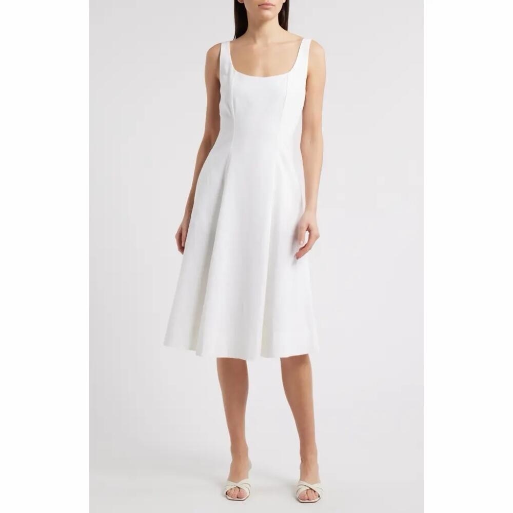 Charles Henry White Sleeveless Fit & Flare
Dress NWT